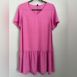Michelle McDowell Pink Short Sleeve Flowy Dress